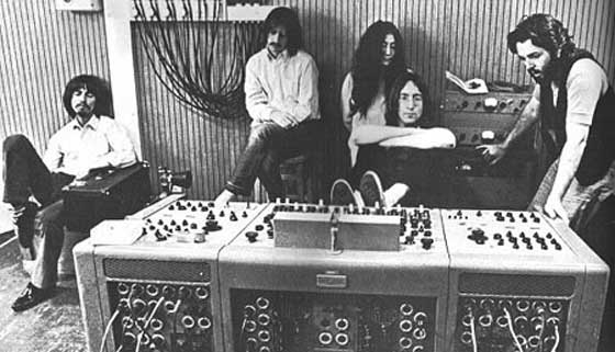 The Beatles in studio