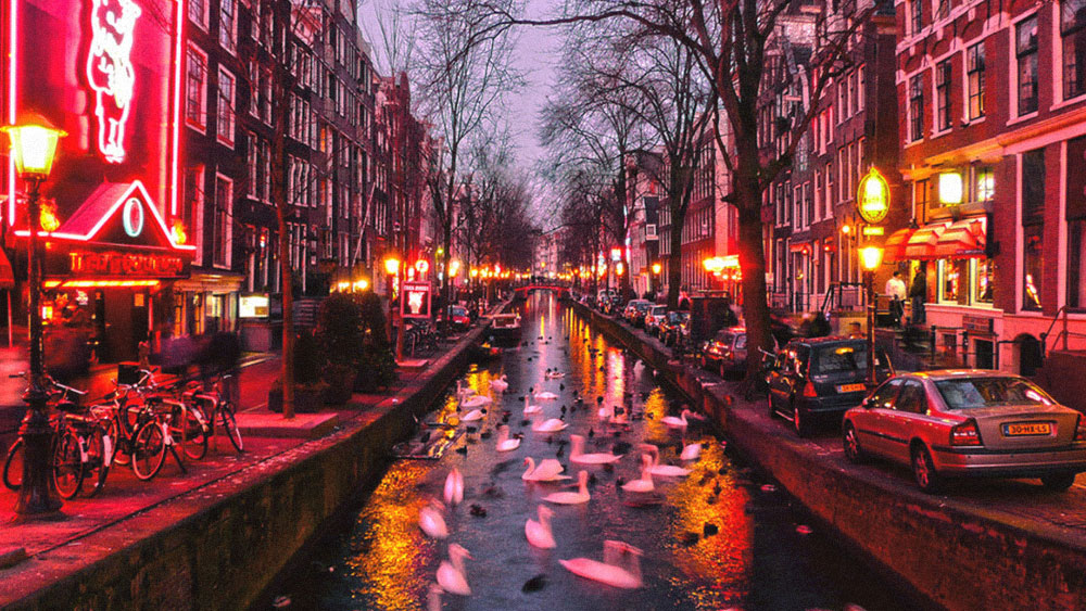 red light district