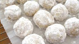 Snowball cannabis cookies