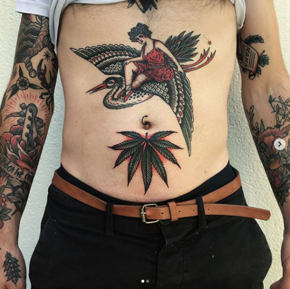 19 Coolest Weed Tattoos on Instagram