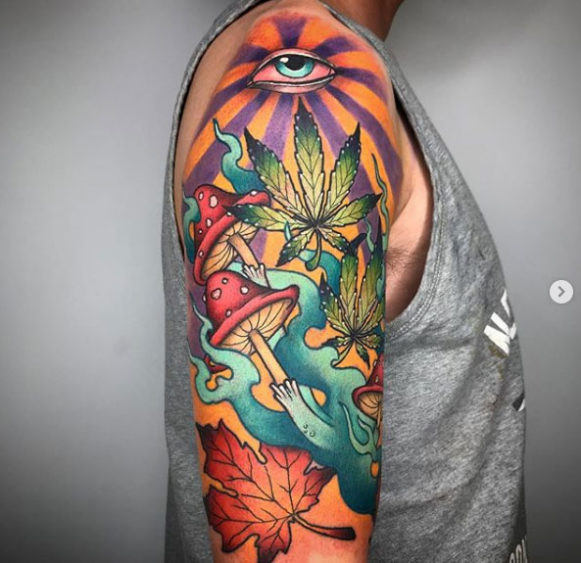 Trippy Tattoos Every Stoner Needs  Potent