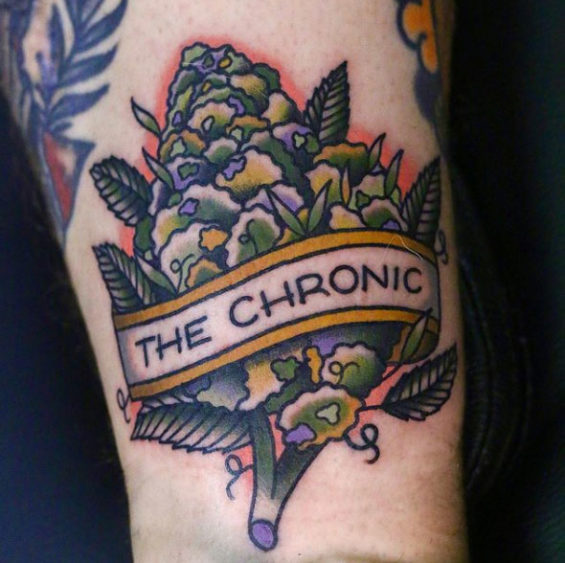 Weed tattoo