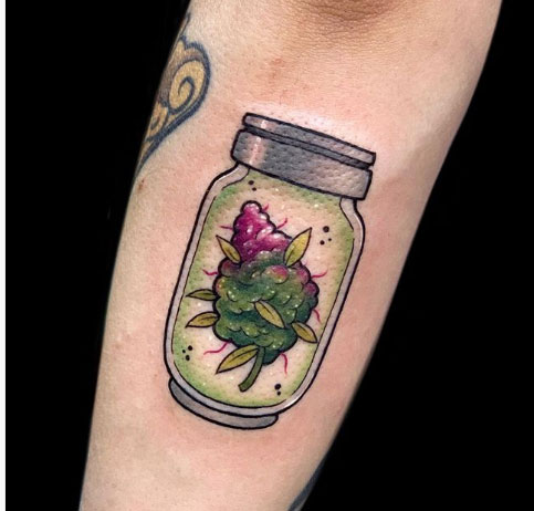 Weed tattoo