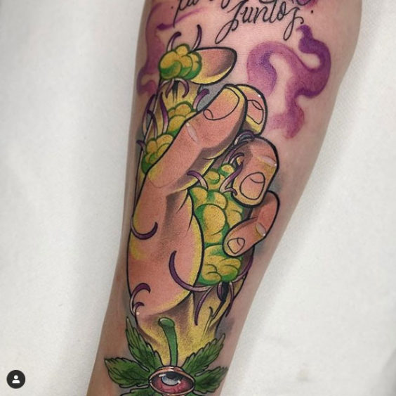 Weed tattoo