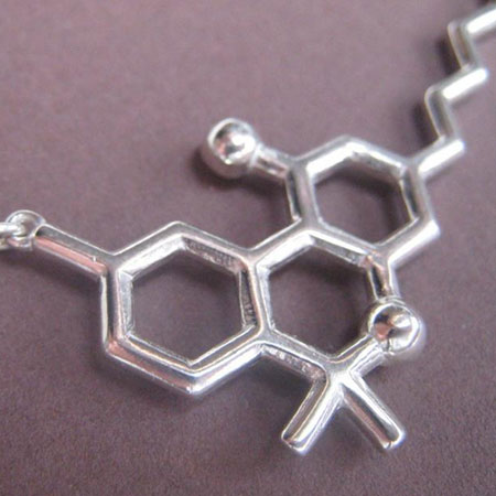 THC Molecule Necklace